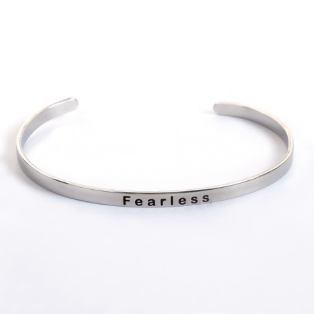 COPY - Inspirational Silver Cuff Bracelet